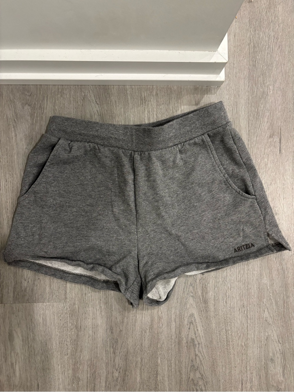 Aritzia Gray Casual Jersey Athletic Shorts